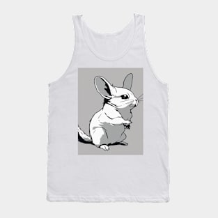 Chinchillas Shadow Silhouette Anime Style Collection No. 5 Tank Top
